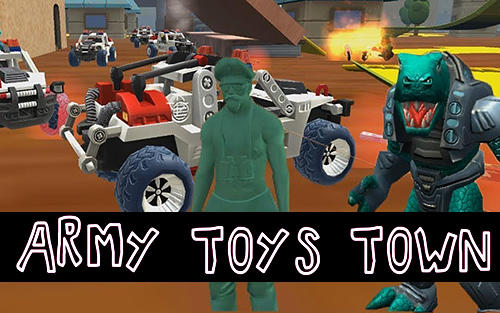 Army toys town poster