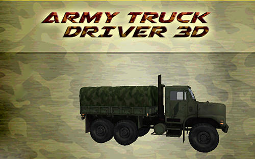 Army truck driver 3D poster