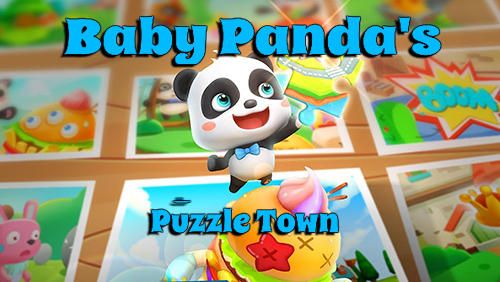 Baby panda's puzzle town: Healthy eating poster