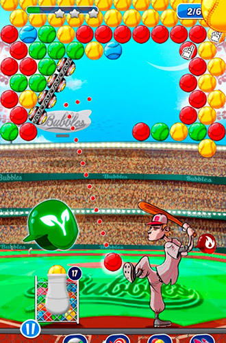 Baseball bubble shooter: Hit a homerun screenshot 2
