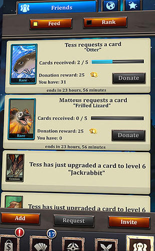 Battle cards savage heroes TCG screenshot 1