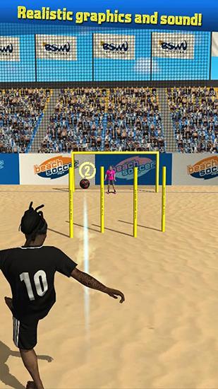 Beach soccer shootout screenshot 2