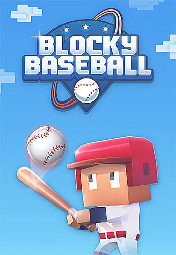 Blocky baseball poster