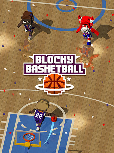 Blocky basketball poster