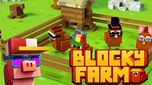 Blocky farm poster