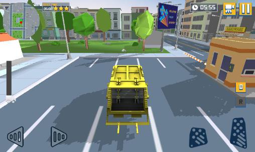 Blocky garbage truck sim pro screenshot 1