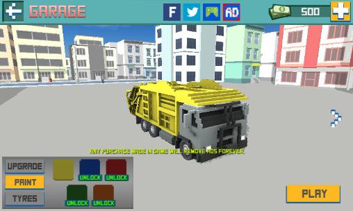 Blocky garbage truck sim pro screenshot 3