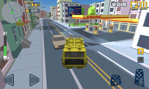 Blocky garbage truck sim pro screenshot 5