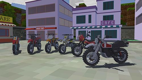 Blocky moto bike sim 2017 screenshot 1