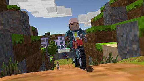 Blocky moto bike sim 2017 screenshot 2