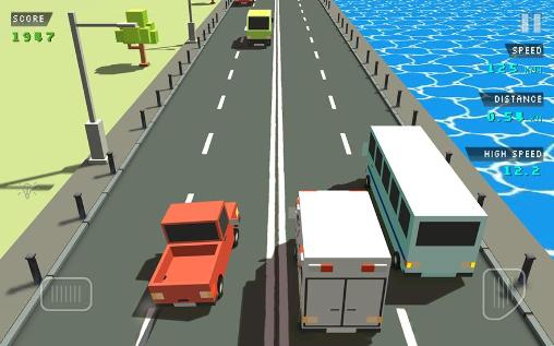 Blocky traffic racer screenshot 2