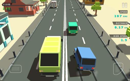 Blocky traffic racer screenshot 3