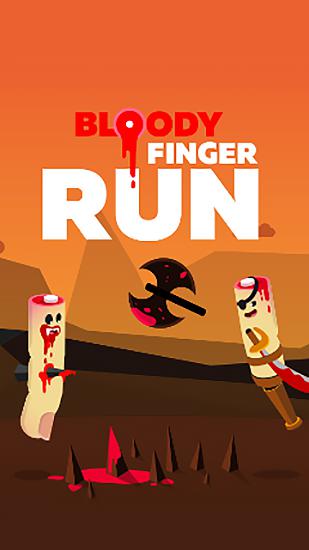 Bloody finger run poster