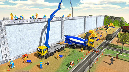 Border security wall construction screenshot 2