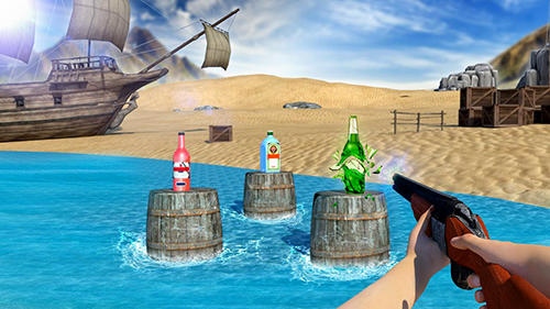 Bottle shooter game 3D screenshot 2
