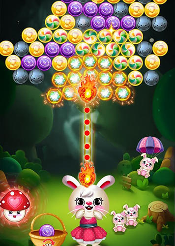 Bunny bubble shooter pop: Magic match 3 island screenshot 2