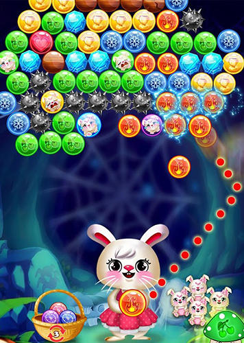 Bunny bubble shooter pop: Magic match 3 island screenshot 3