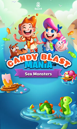 Candy blast mania: Sea monsters poster