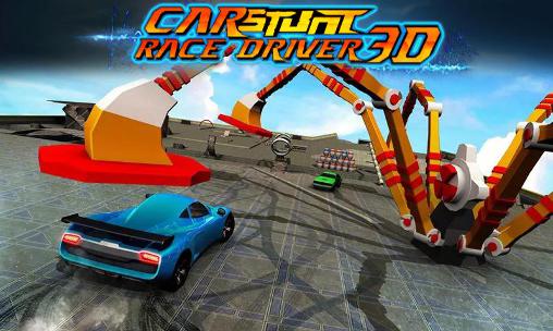 Car stunt race driver 3D poster