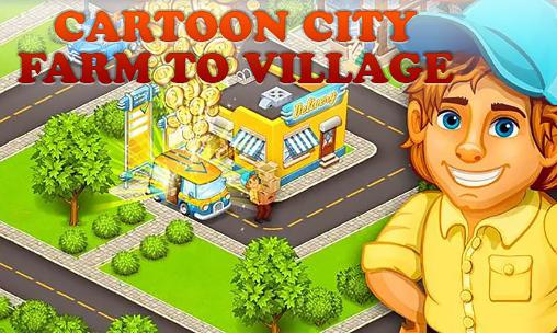 Cartoon city: Farm to village poster