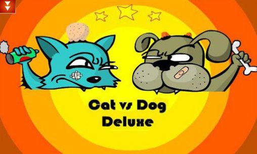 Cat vs dog deluxe poster