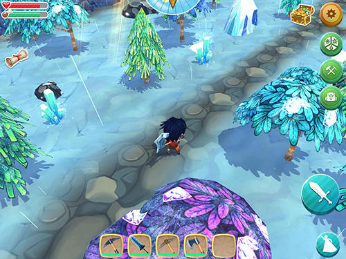Chibi survivor: Weather lord. Survival island series screenshot 1