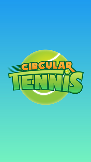 Circular tennis poster