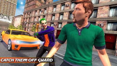 City gangster clown attack 3D screenshot 3