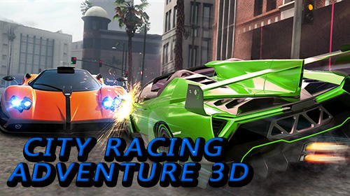 City racing adventure 3D poster