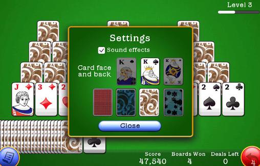 play tri peak solitaire 3d