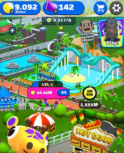 Click park: Idle building roller coaster game! screenshot 3