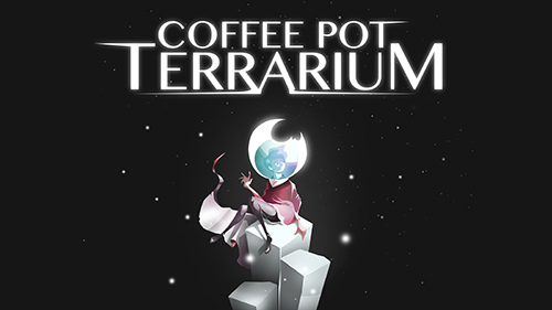 Coffee pot terrarium poster