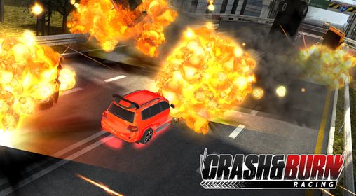 Crash and burn racing poster