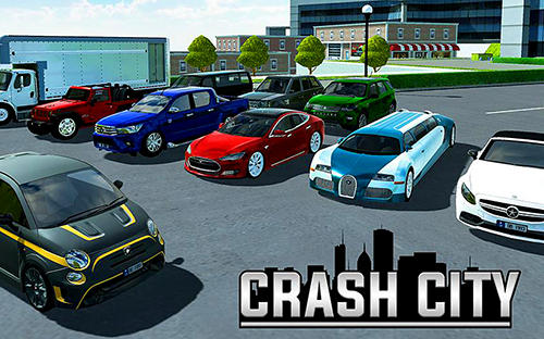 Crash city: Heavy traffic drive poster