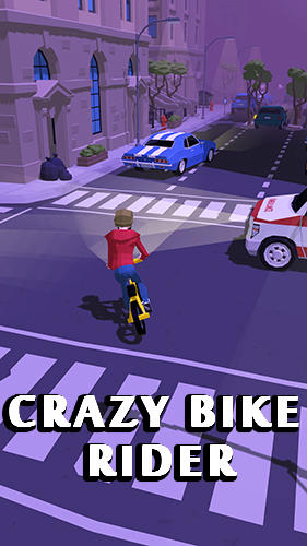 Crazy bike rider poster