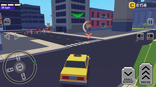 Crazy car: Fast driving in town screenshot 2