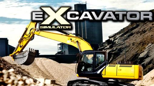 Crazy excavator simulator poster