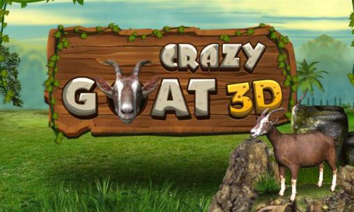 Crazy goat 3D poster