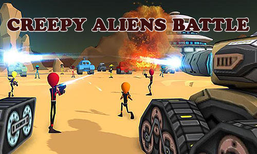 Creepy aliens battle simulator 3D poster