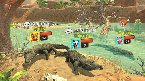 Crocodile family sim: Online screenshot 3