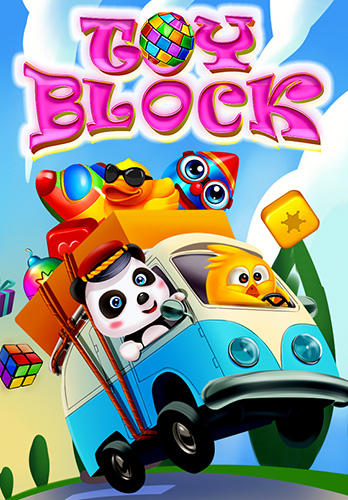 Cube blast rescue toy block poster