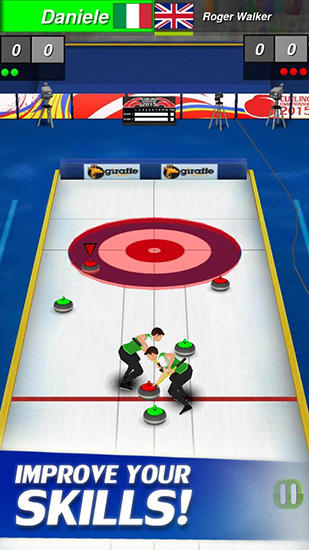 Curling 3D by Giraffe games limited screenshot 1