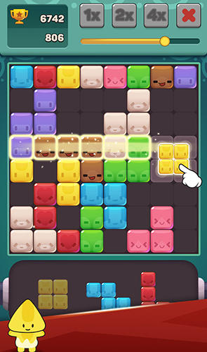 Cute block puzzle buddies screenshot 2