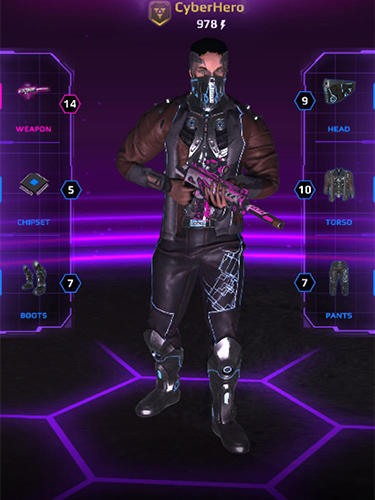 Cyberhero: Multiplayer turn-based cyberpunk RPG screenshot 3