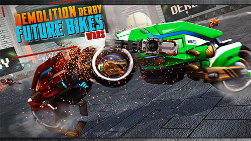 Demolition derby future bike wars poster