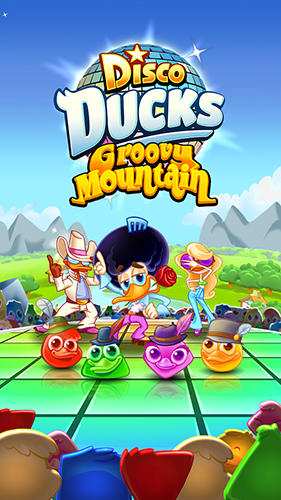 Disco ducks: Groovy mountain poster
