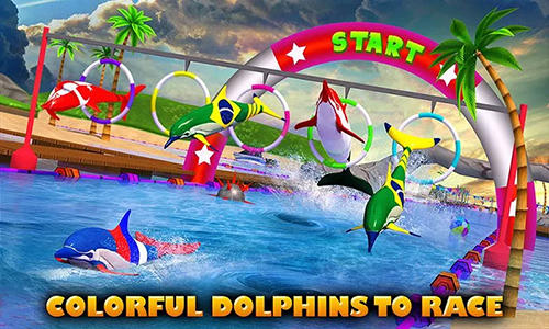 Dolphin racing 3D screenshot 1