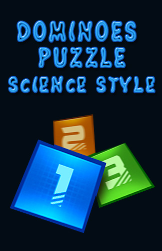 Dominoes puzzle science style poster