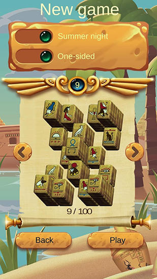 Double-sided mahjong Cleopatra screenshot 1