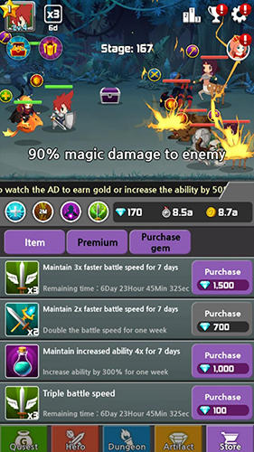 Dragon warriors: Idle RPG screenshot 2